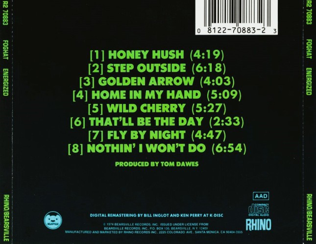 Album Back Cover