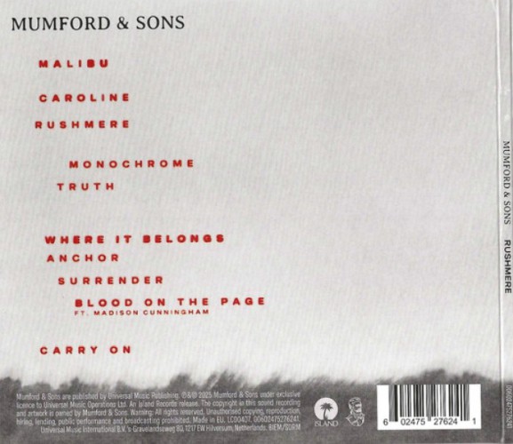 Album Back Cover