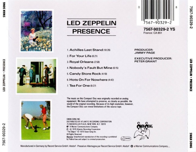 Album Back Cover