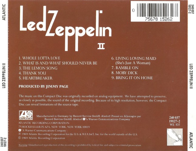 Album Back Cover