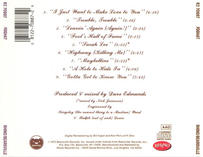 Album Back Cover