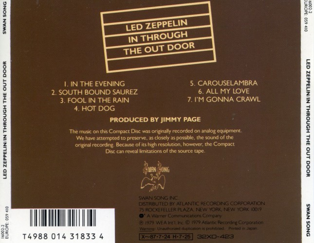 Album Back Cover