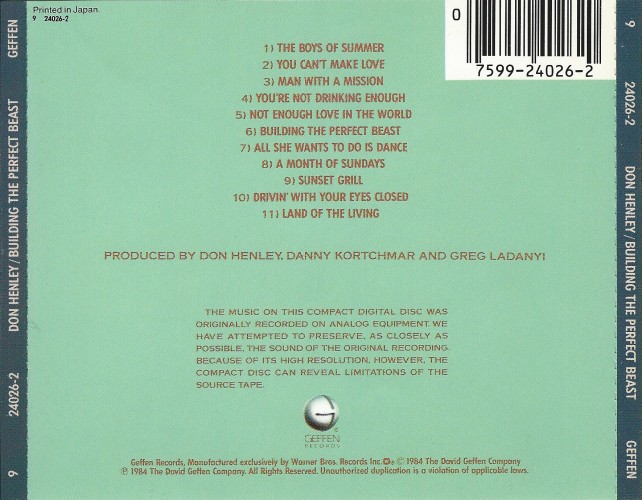 Album Back Cover