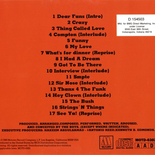 Album Back Cover