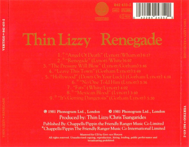 Album Back Cover