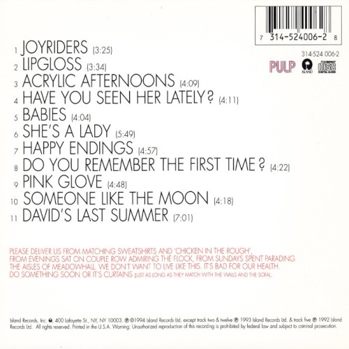 Album Back Cover