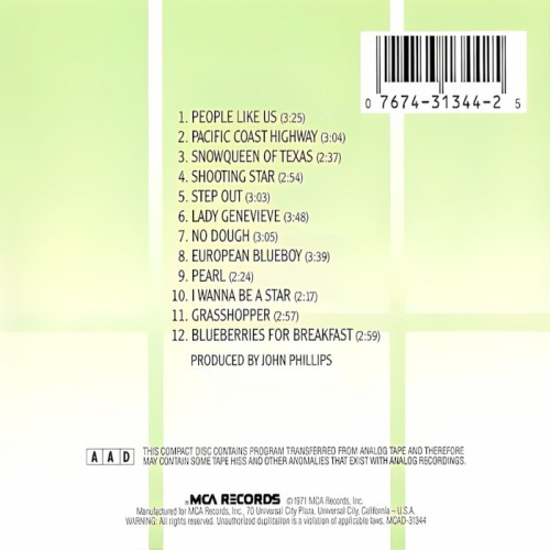 Album Back Cover