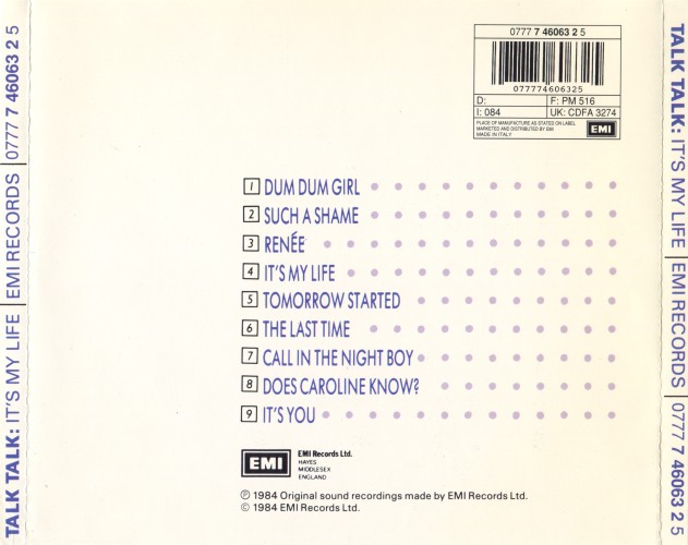 Album Back Cover