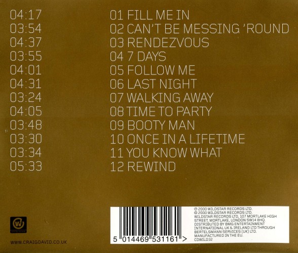 Album Back Cover