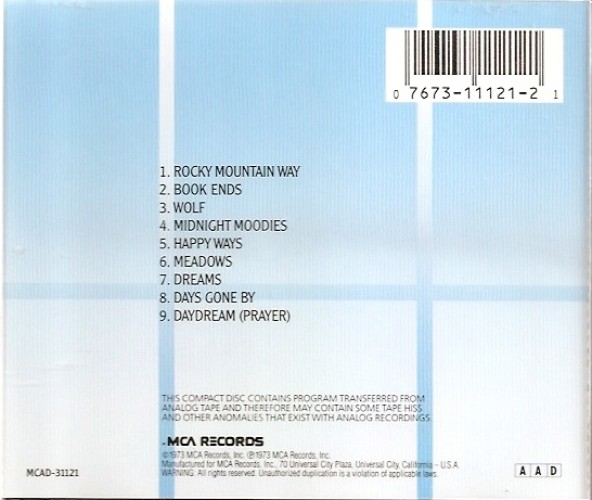 Album Back Cover