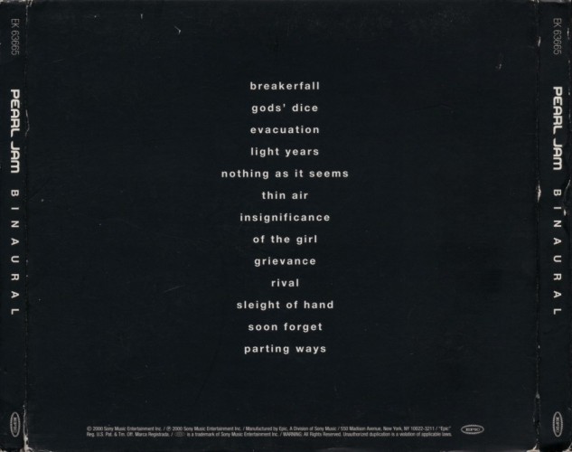 Album Back Cover