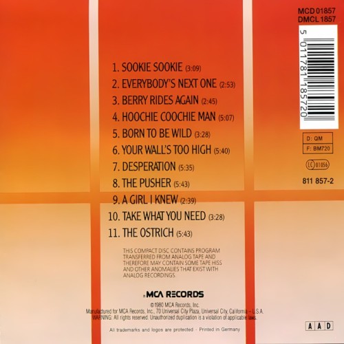 Album Back Cover
