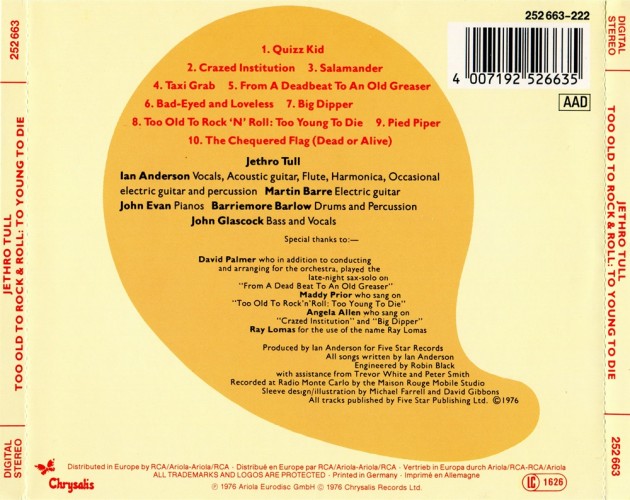 Album Back Cover