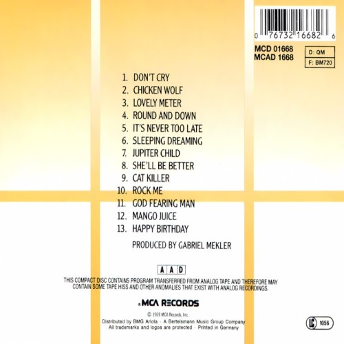 Album Back Cover