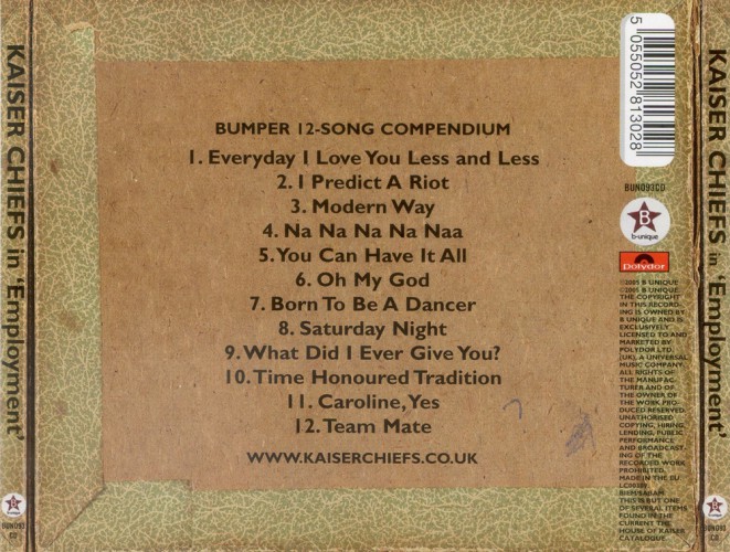 Album Back Cover