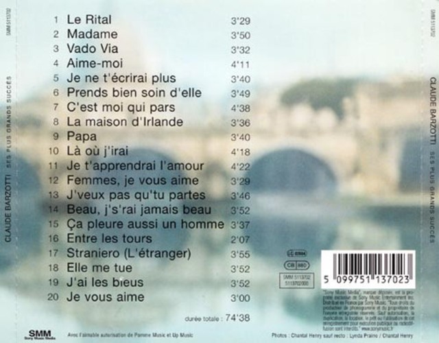 Album Back Cover