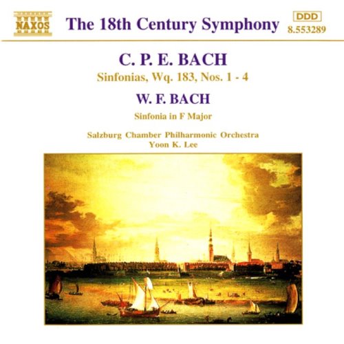 C. P. E. Bach: Sinfonias, Wq. 183, Nos. 1-4 / W. F. Bach: Sinfonia in F major (Salzburg Chamber Philharmonic Orchestra feat. conductor: Yoon K. Lee) album thumb