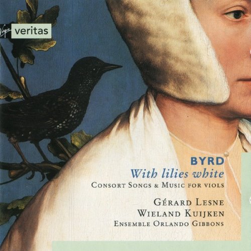 With Lilies White: Consort Songs & Music for Viols (Ensemble Orlando Gibbons feat. alto: Gérard Lesne, viol: Wieland Kuijken) album thumb