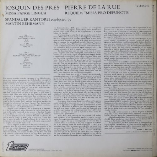 Missa Pange Lingua, Requiem Missa Pro Defunctis album thumb