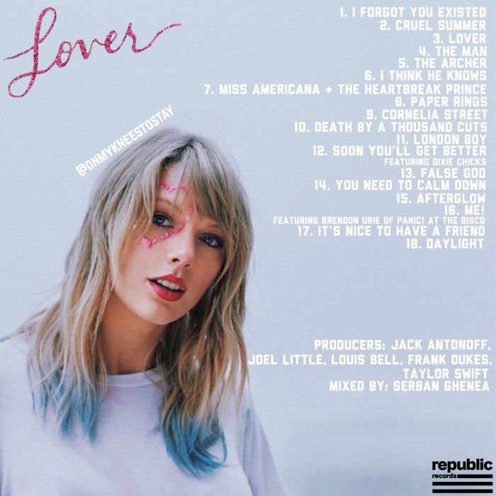 Lover - Taylor Swift - Disco Cd - Nuevo (18 Canciones) Republic Records CD